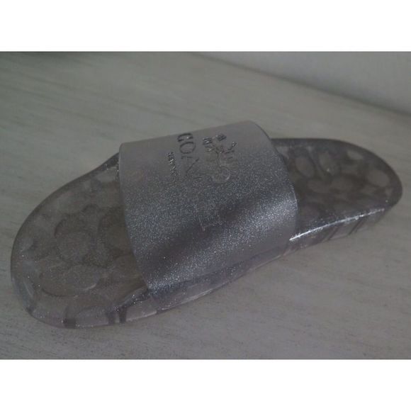 Coach C3068 Women's Sz 9B Ulyssa Sliver Slide Sandal - Picture 8 of 9